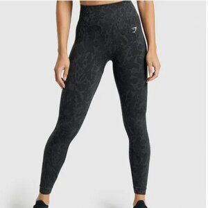 Gymshark Adapt Animal Seamless Leggings in Butterfly Black